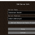 Membuat Subdomain Untuk Minecraft Server