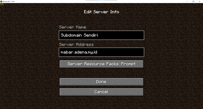 Featured image of post Membuat Subdomain Untuk Minecraft Server